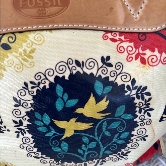 Fossil Key-Per Print Coated Canvas Tote - Picture 5 of 11